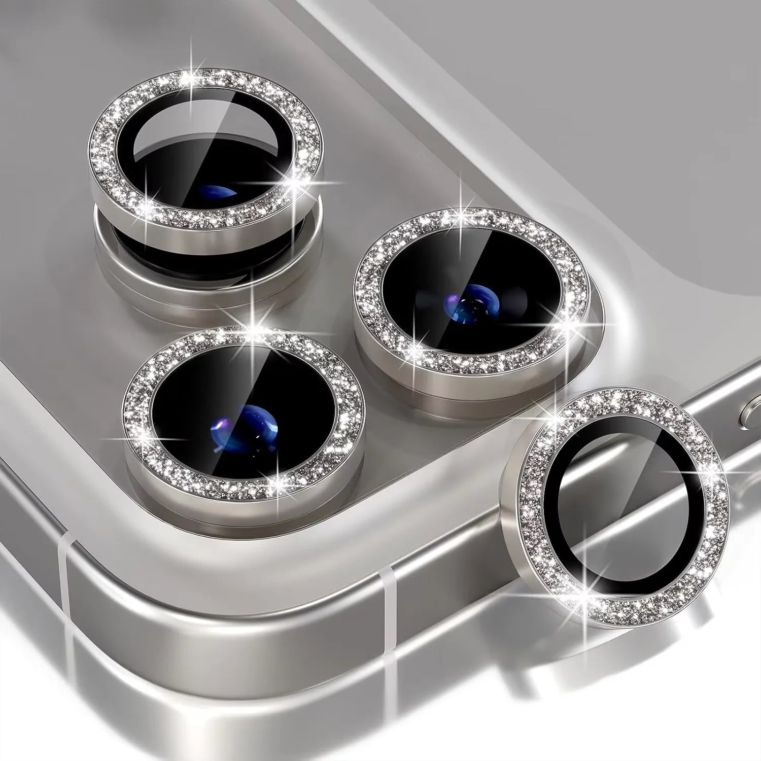 Glitter Diamond Camera Protective Glass for iPhone 17 Pro Max