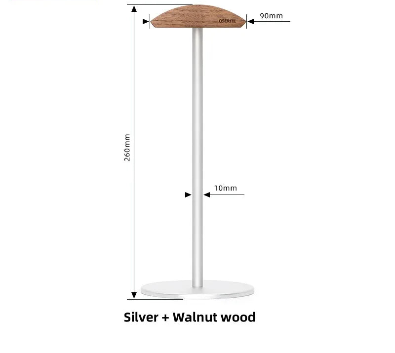 Kopfhörer Halter Walnuss Minimalistisch – Design Headset Ständer aus Holz