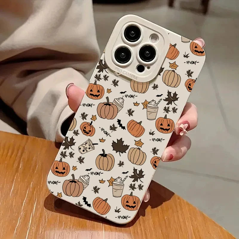 Soft TPU Halloween Pumpkin Case for iPhone