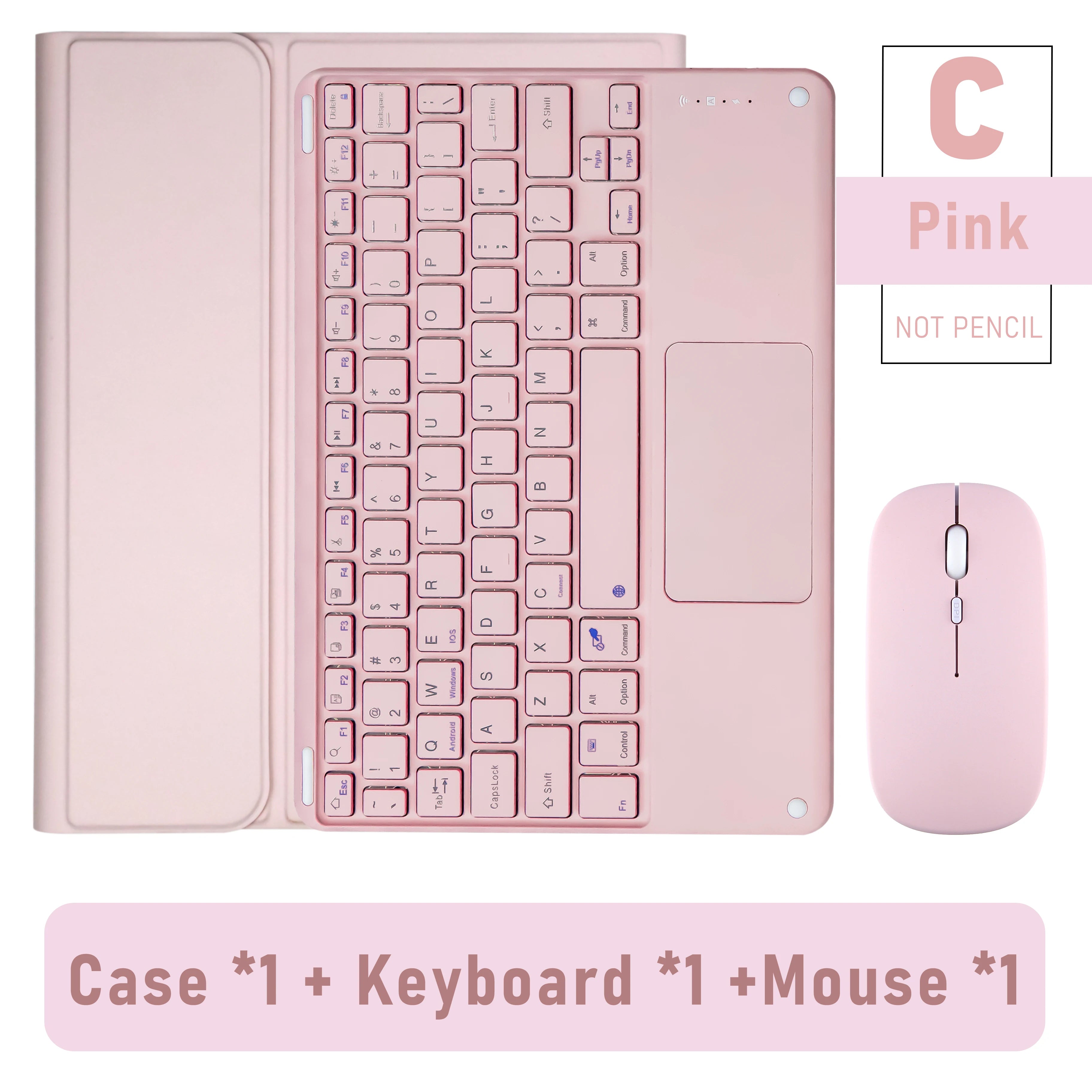 Kabellose Tastatur & Maus für iPad Hülle