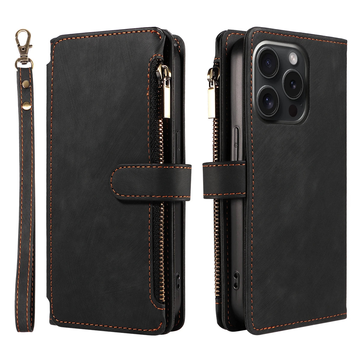 PU leather flip case with card slot for Galaxy series