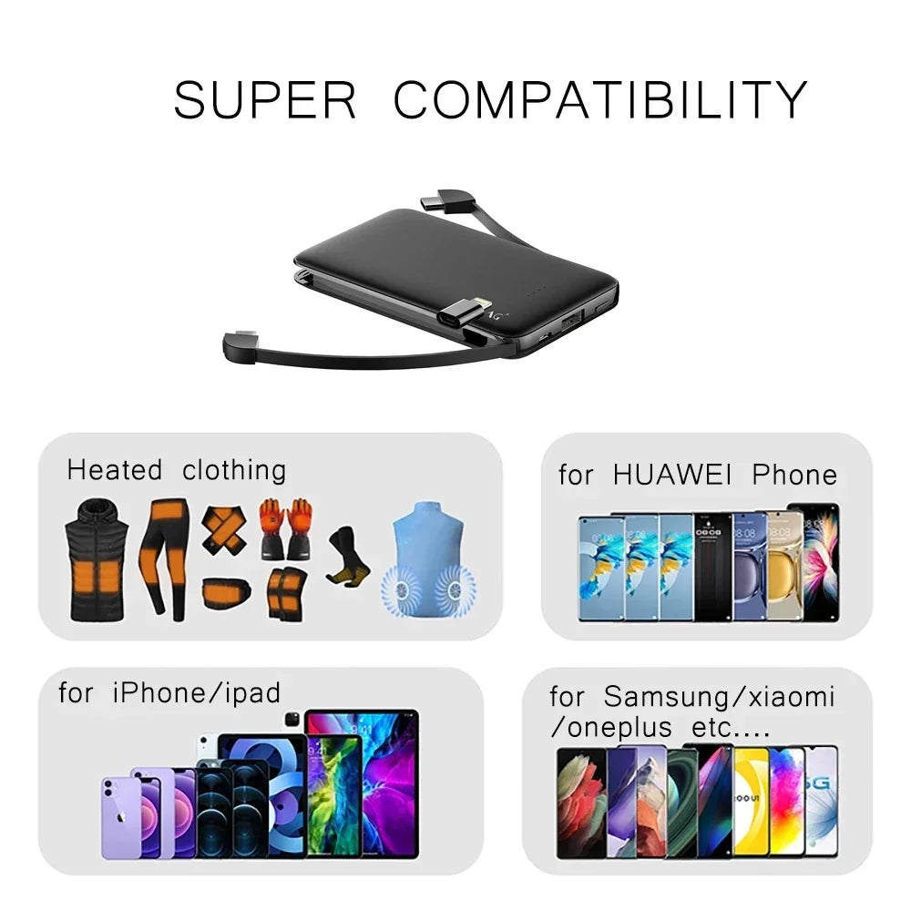 3in1 Powerbank 5000mAh kompakt