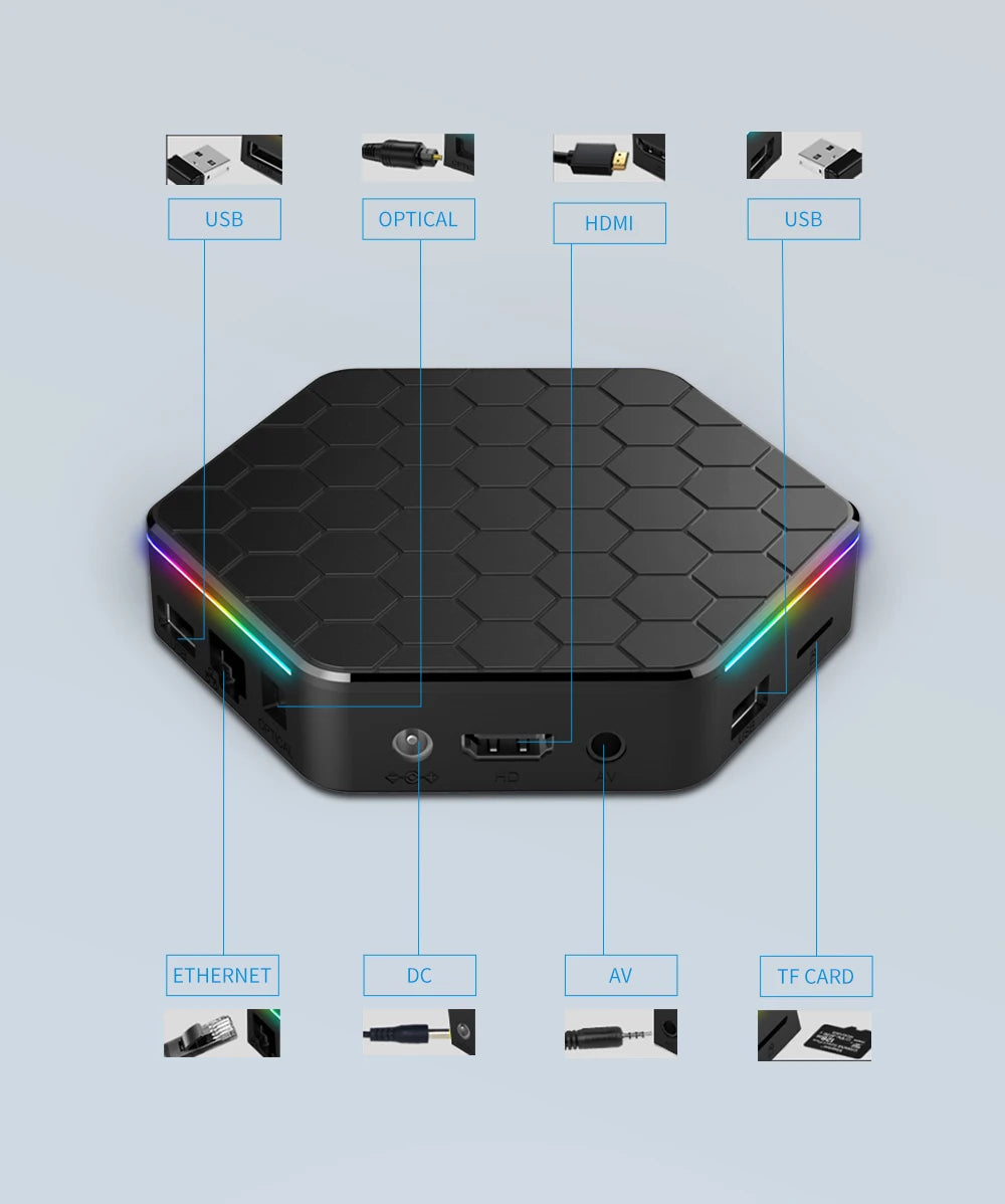 Android 12 TV Box 4K/6K with WiFi6 and 3D