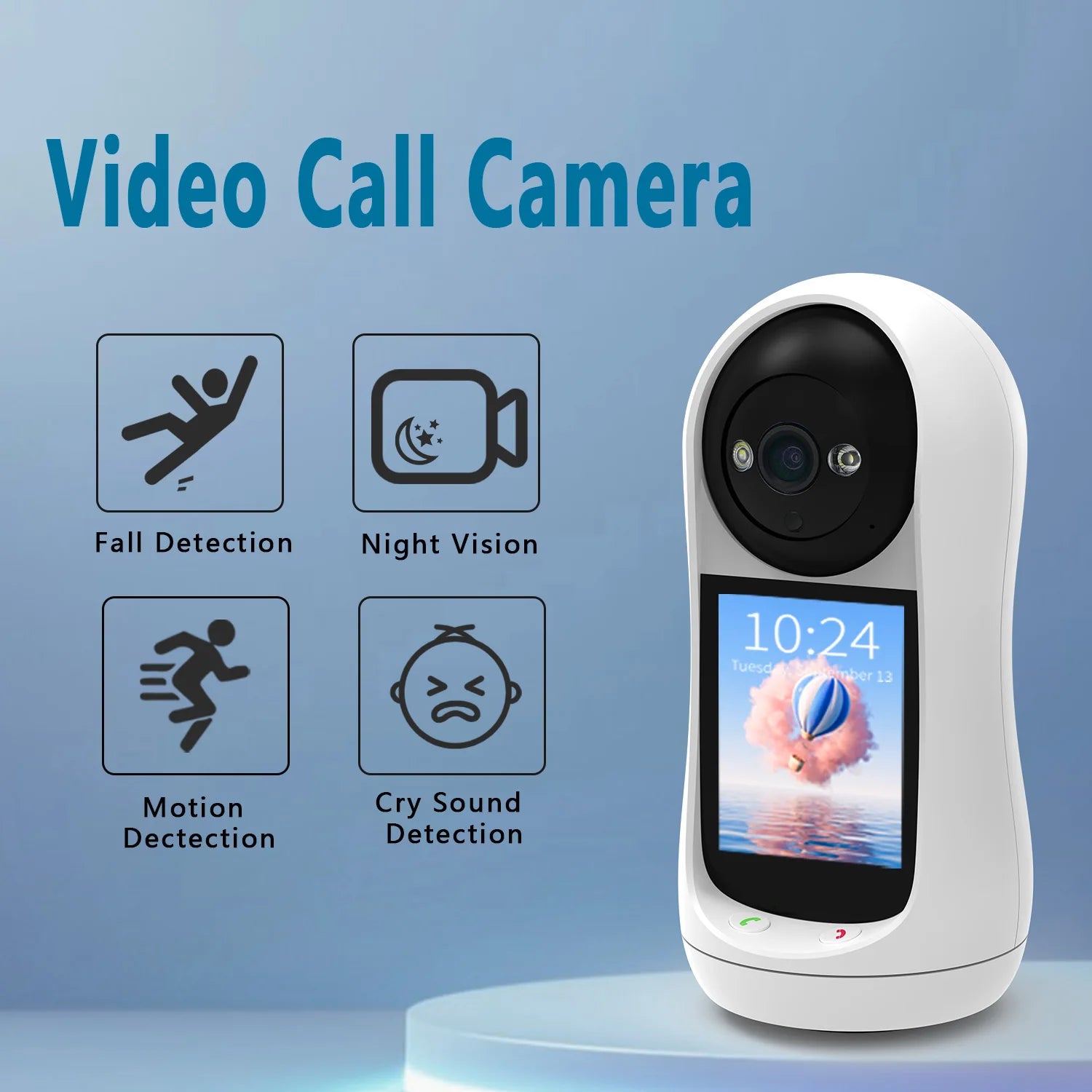 4MP 2K PTZ Camera with Video Call & Baby Monitor