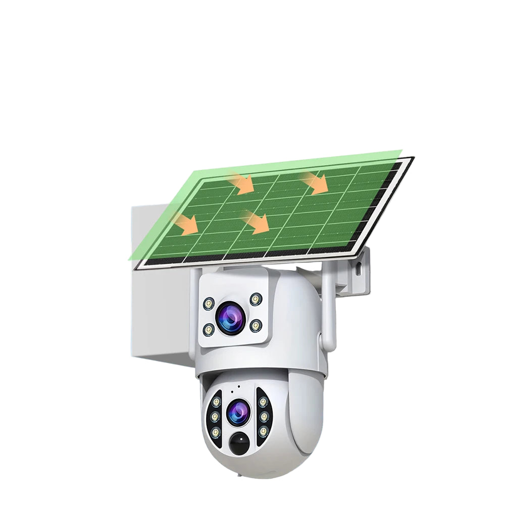 4K Solar WLAN PTZ Kamera mit Dual Objektiv Outdoor