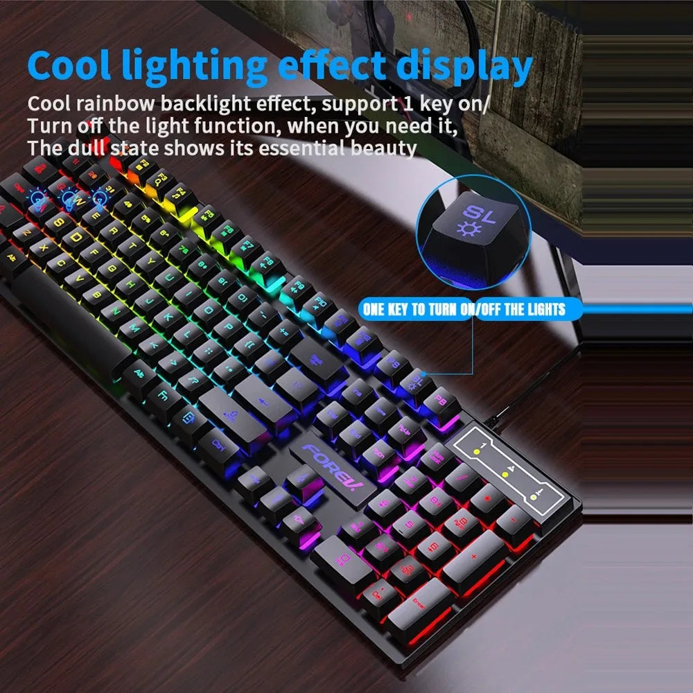 RGB Gaming Tastatur 104 Tasten