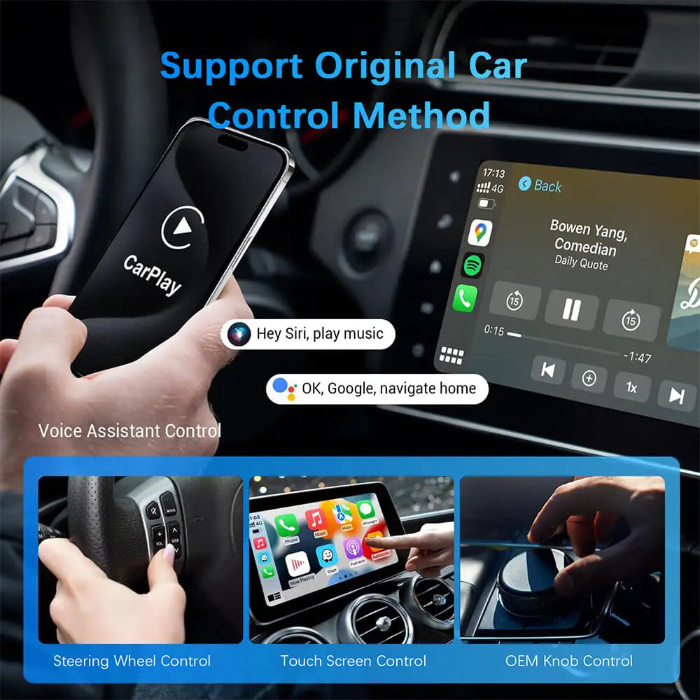 2in1 CarPlay Android Auto Adapter USB Plug & Play