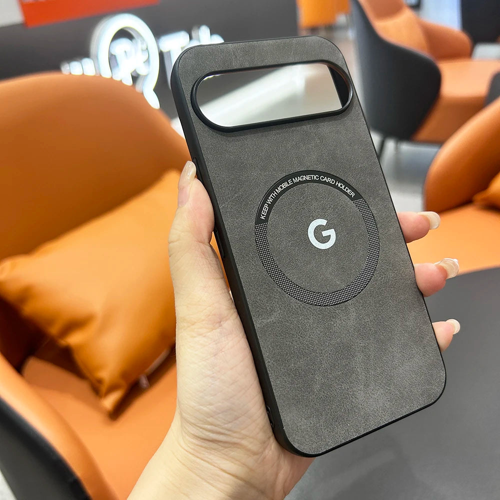 Magnetische Ledertasche Pixel 9 10 Pro