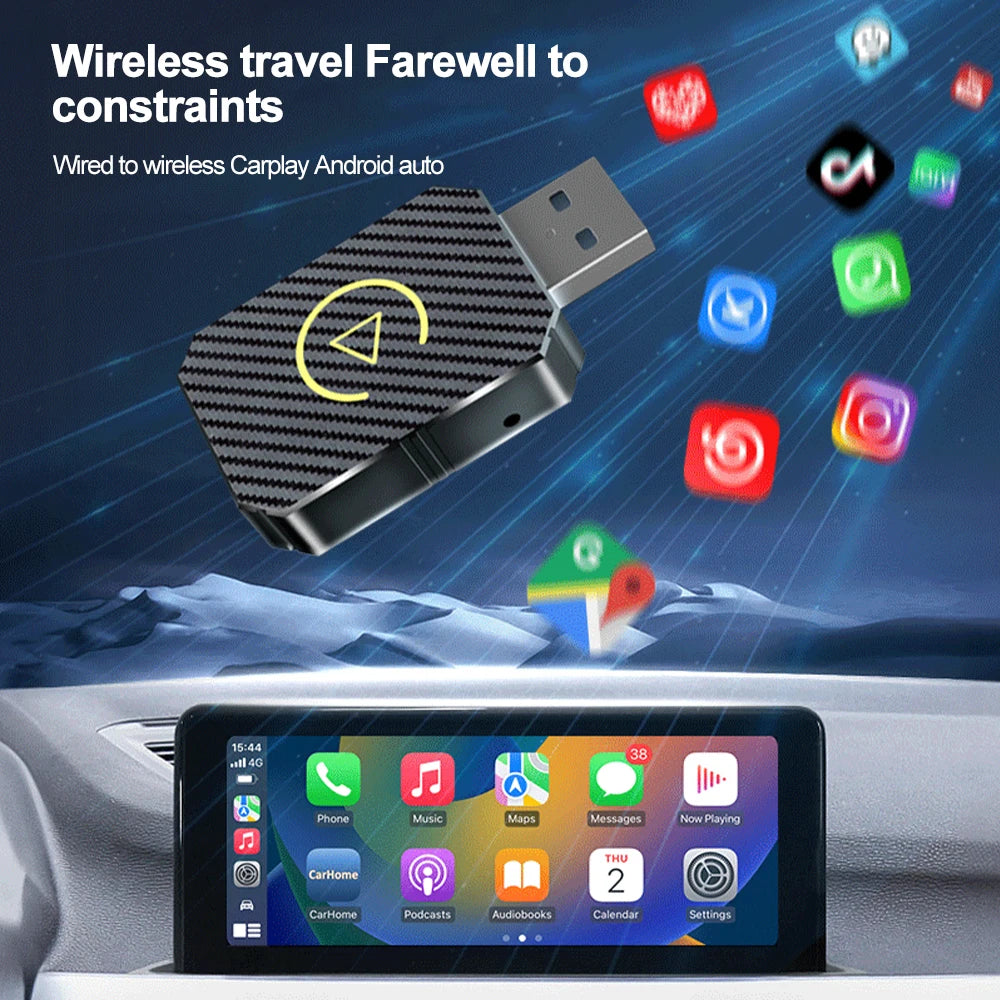 2in1 Wireless CarPlay Android Auto Adapter