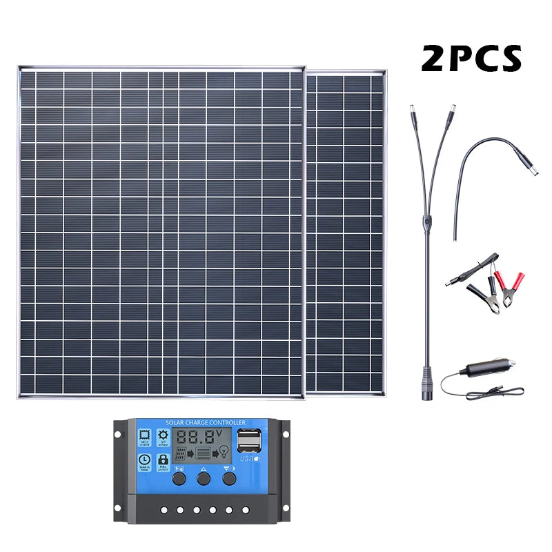 500W Solar-Powerbank Kit mit 12V/18V Panel