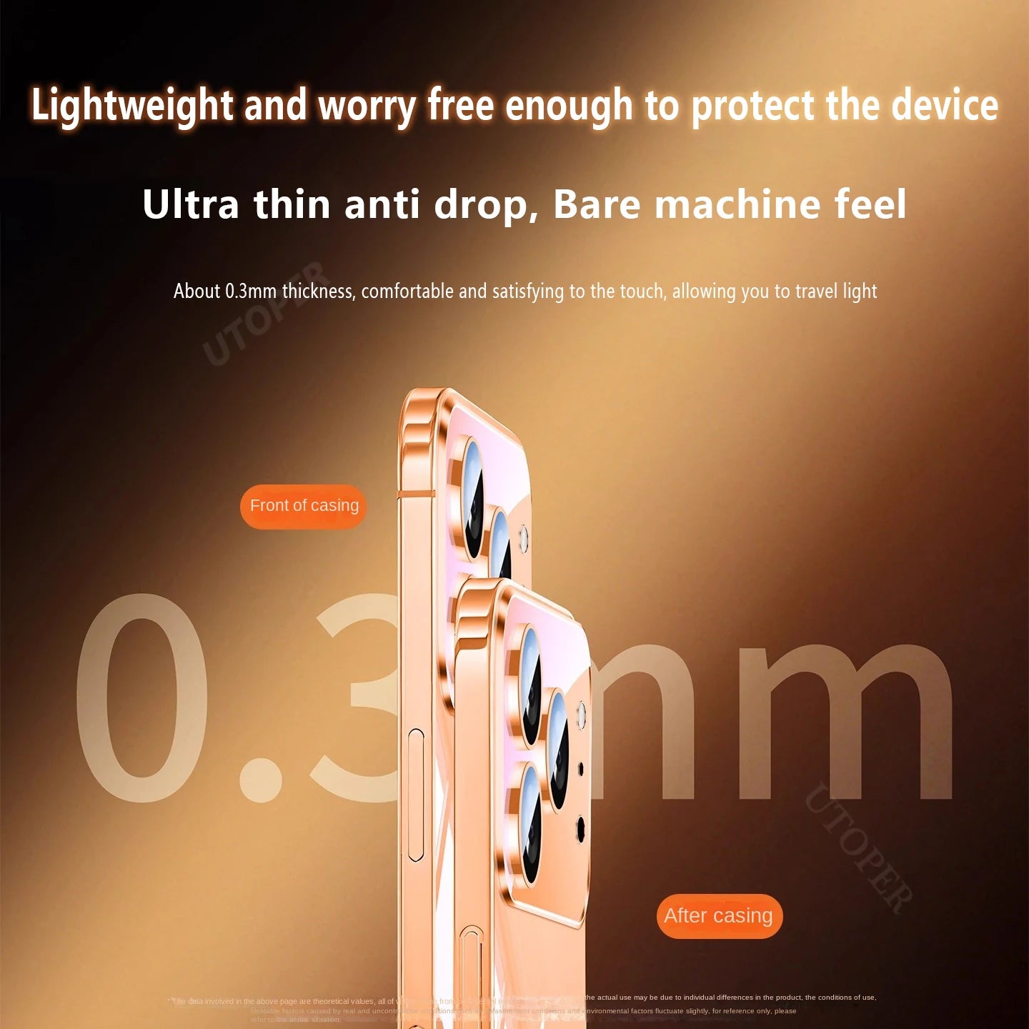 Transparente Anti-Fall-Hülle mit Linsenschutz iPhone 17