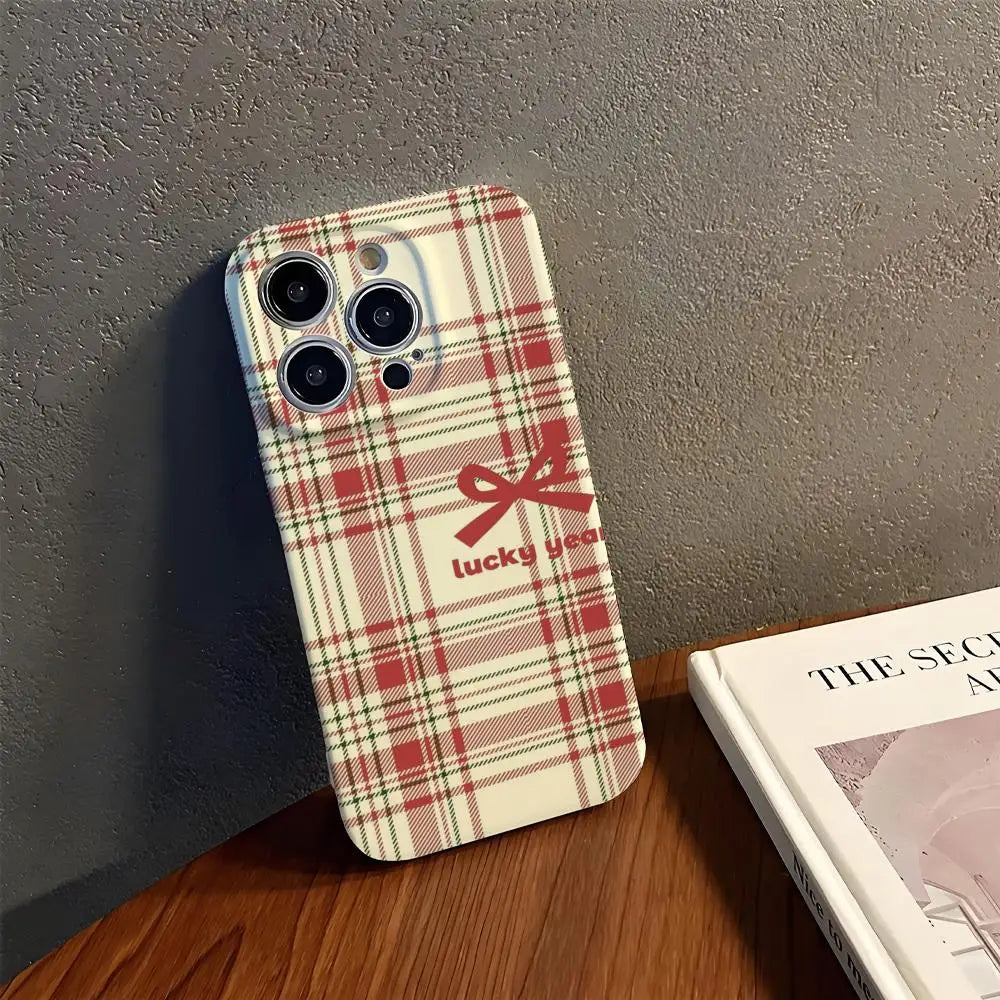 Christmas striped case for iPhone 17 & 16