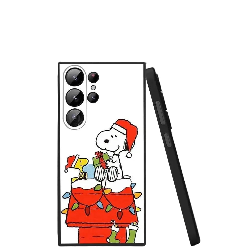 Cartoon Snoopy Weihnachts Handyhülle für Samsung S25