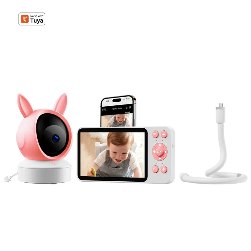 5 Zoll WLAN Baby Monitor mit Nachtsicht & Bewegungsmelder
