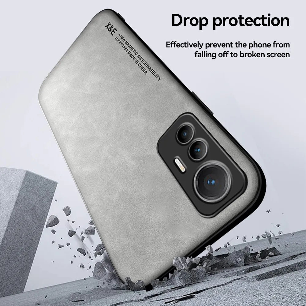 Magnetische Lederhülle für Xiaomi Mi 12