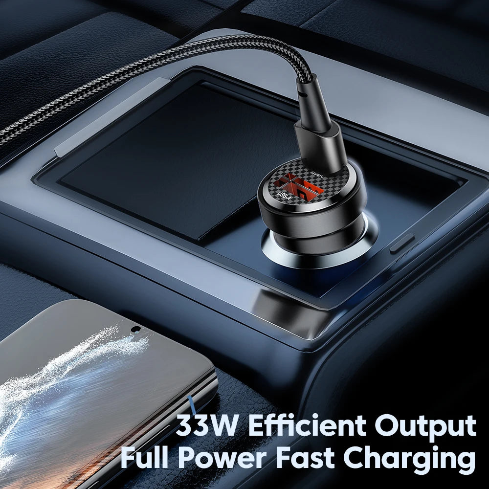 33W USB C Autoladegerät Schnellladung