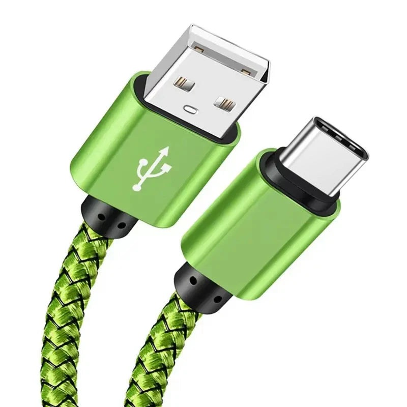 USB A auf Typ C Schnellladekabel Nylon