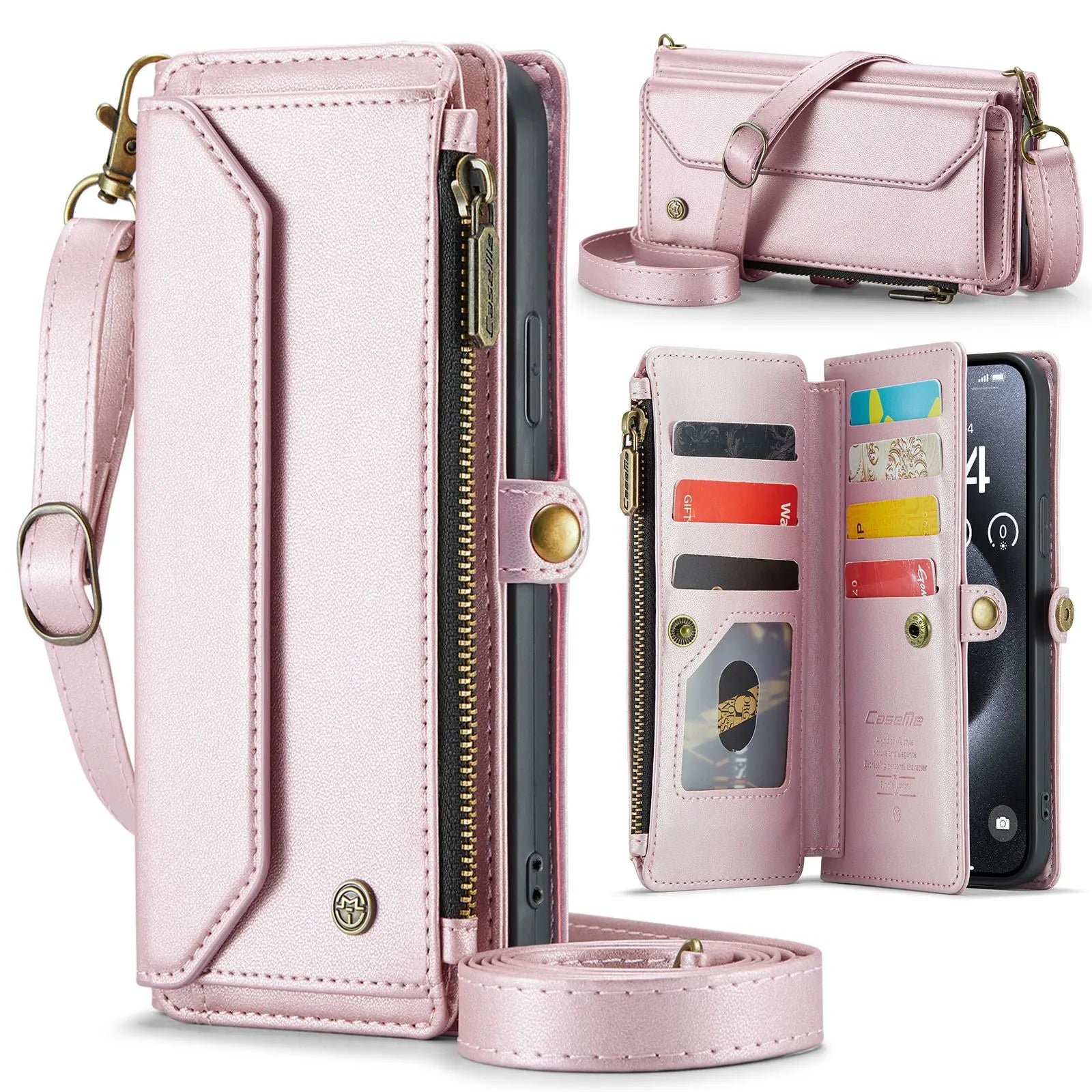 Drahtlose Leder Wallet Hülle iPhone 17 Pro Max
