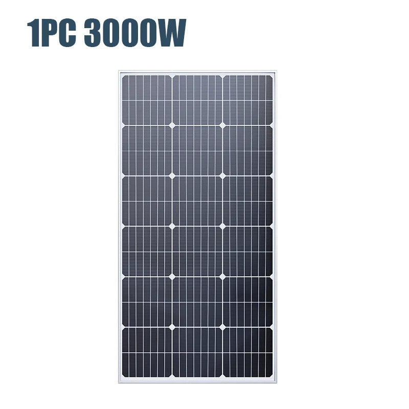 6000W 18V Solar Panel for Home, RV & Camping