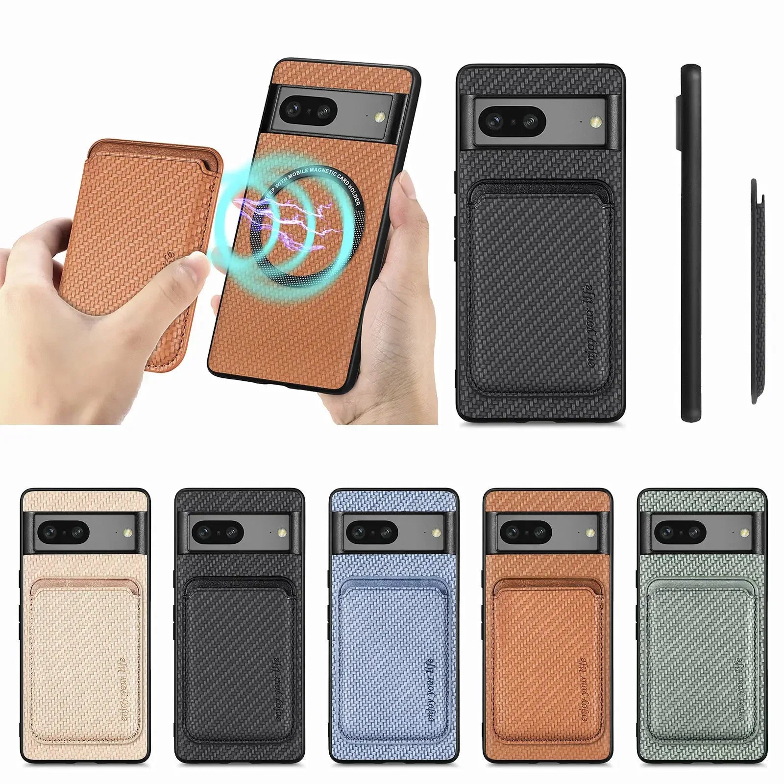 Magnetisches Kartenfach Case für Google Pixel 9 Pro XL