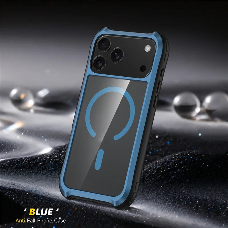 Transparente Aluminiumrahmen-Hülle für iPhone 17 Pro