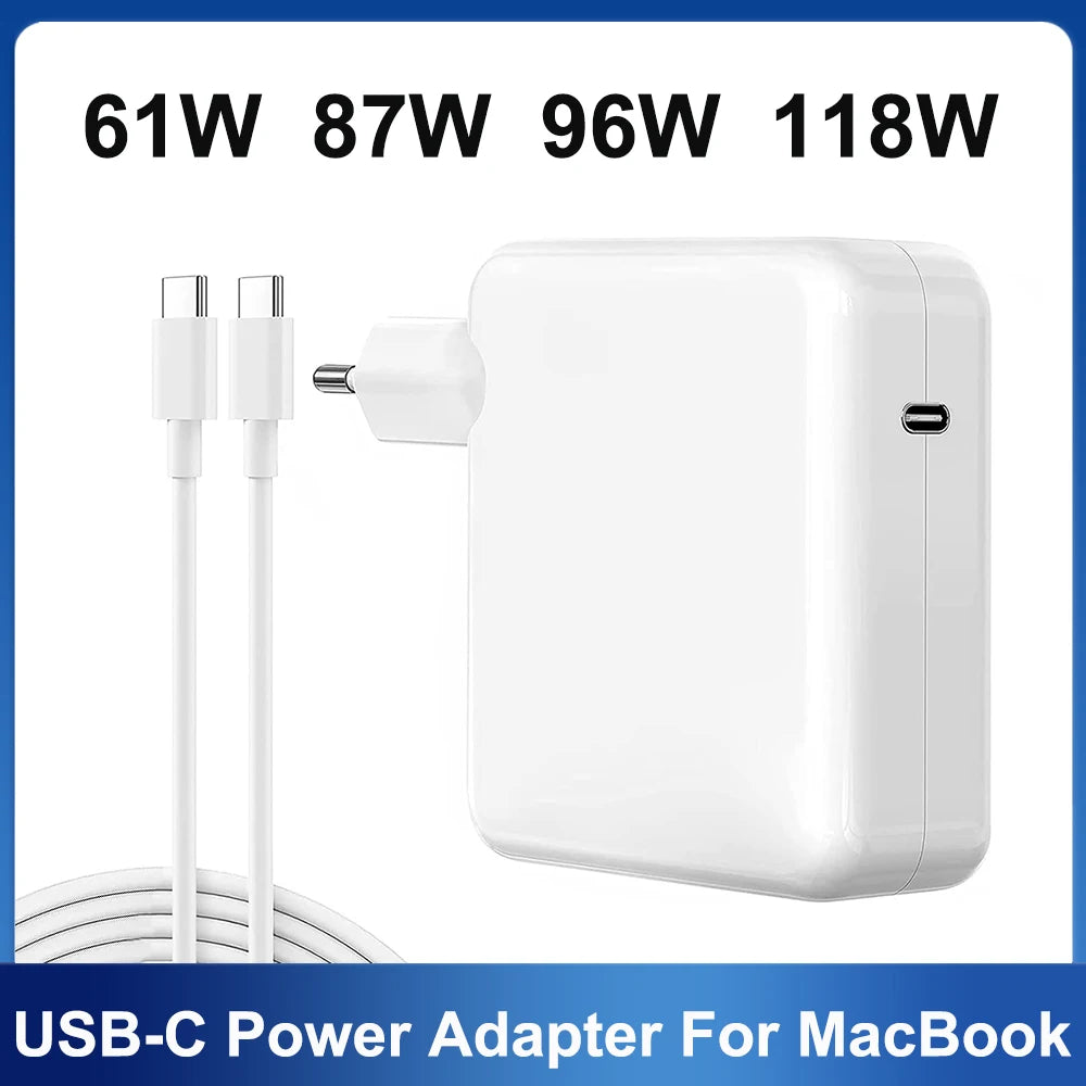 USB-C PD Ladegerät 61–118W für MacBook