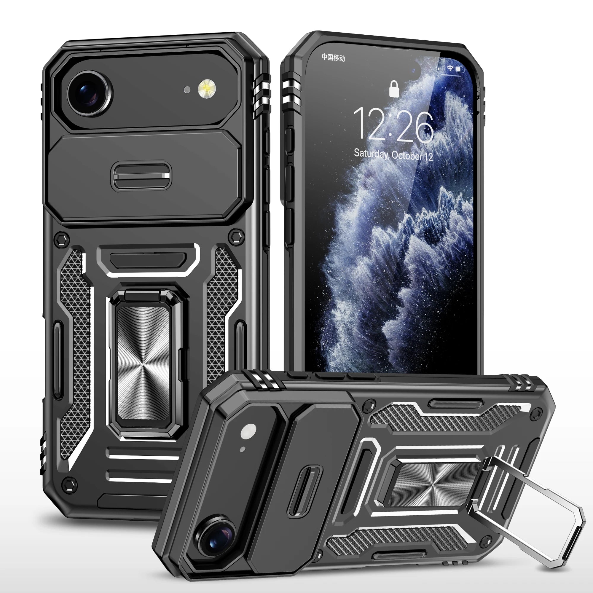 Hülle für iPhone 17 mit Ständer Ring – robust & praktisch