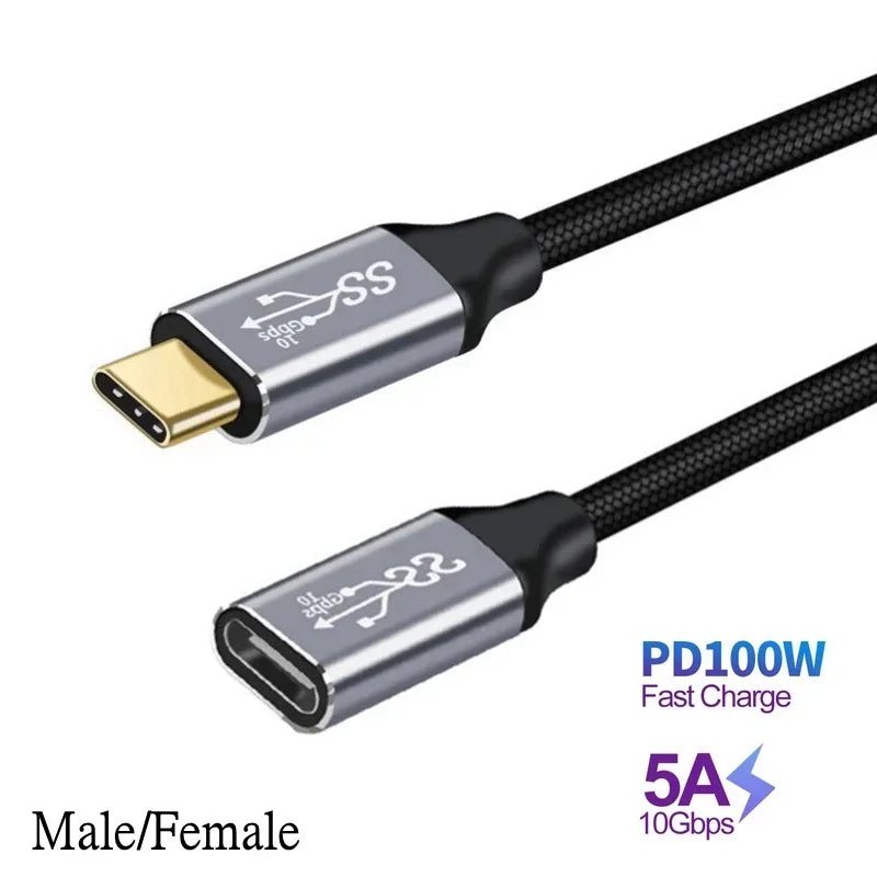 3M USB-C 3.1 Gen2 Schnellladekabel 90-Grad-Datenkabel