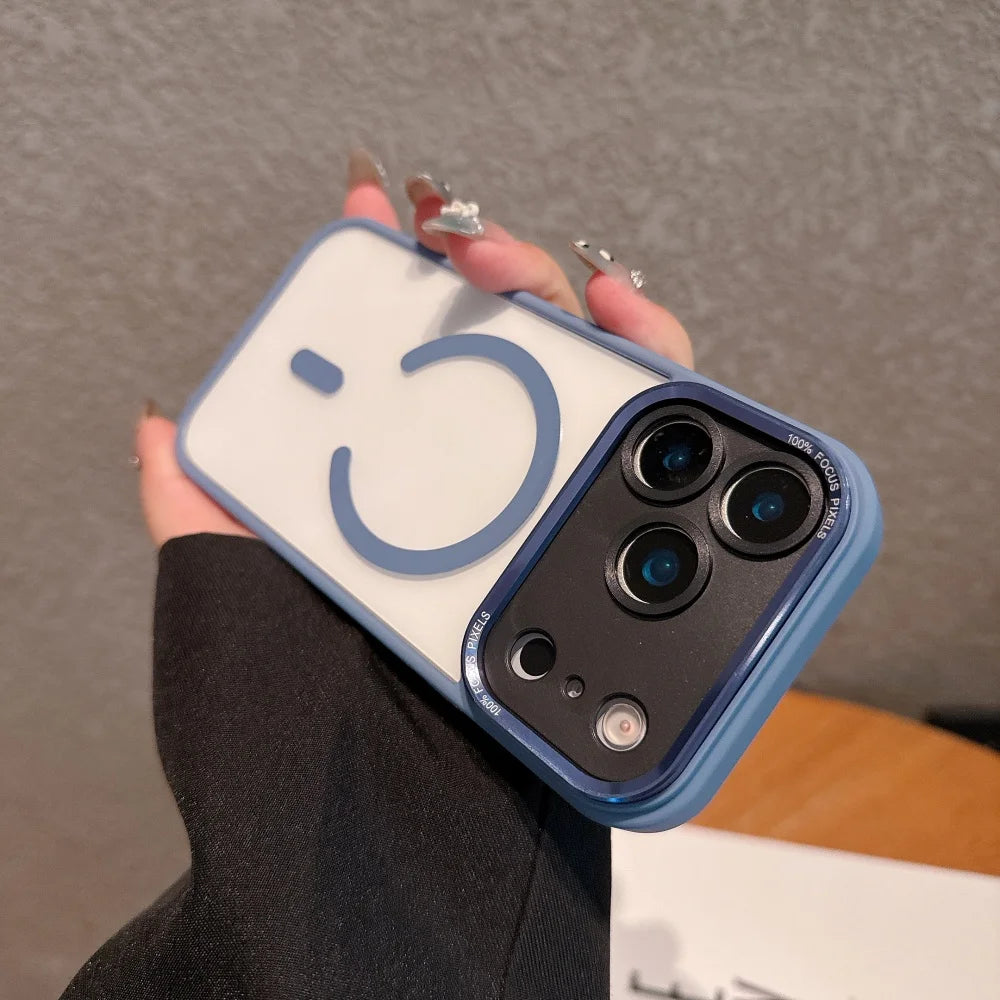 MagSafe transparent hard acrylic case for iPhone 17 Pro Max