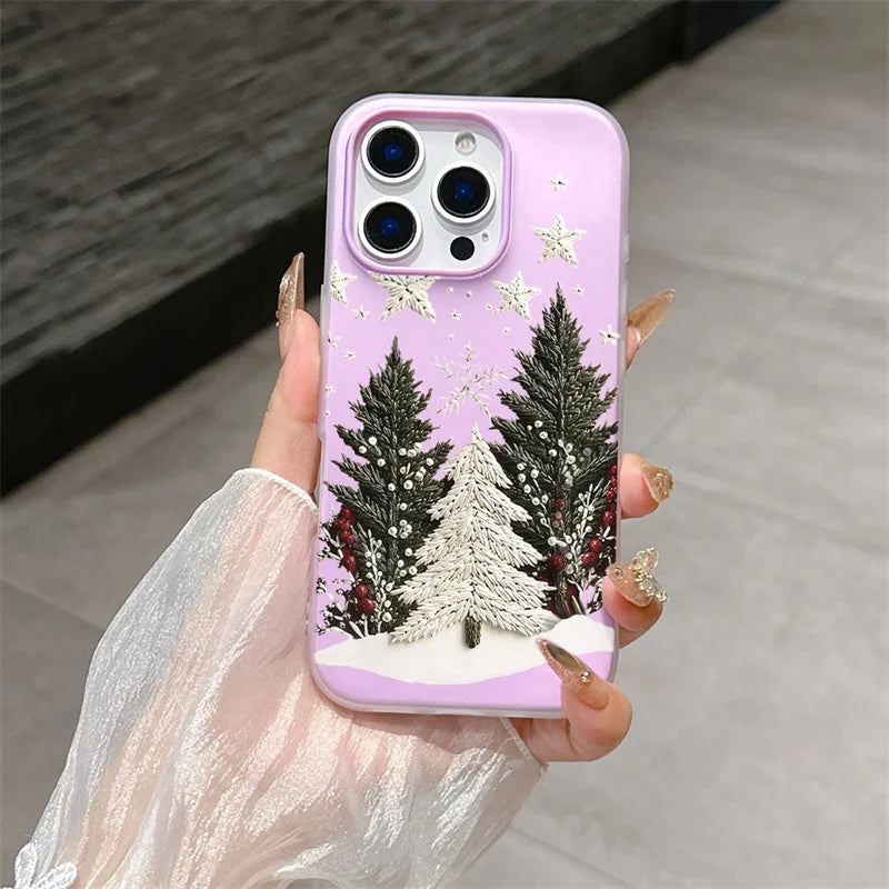 Cute Matte Christmas Tree Phone Case for Google Pixel