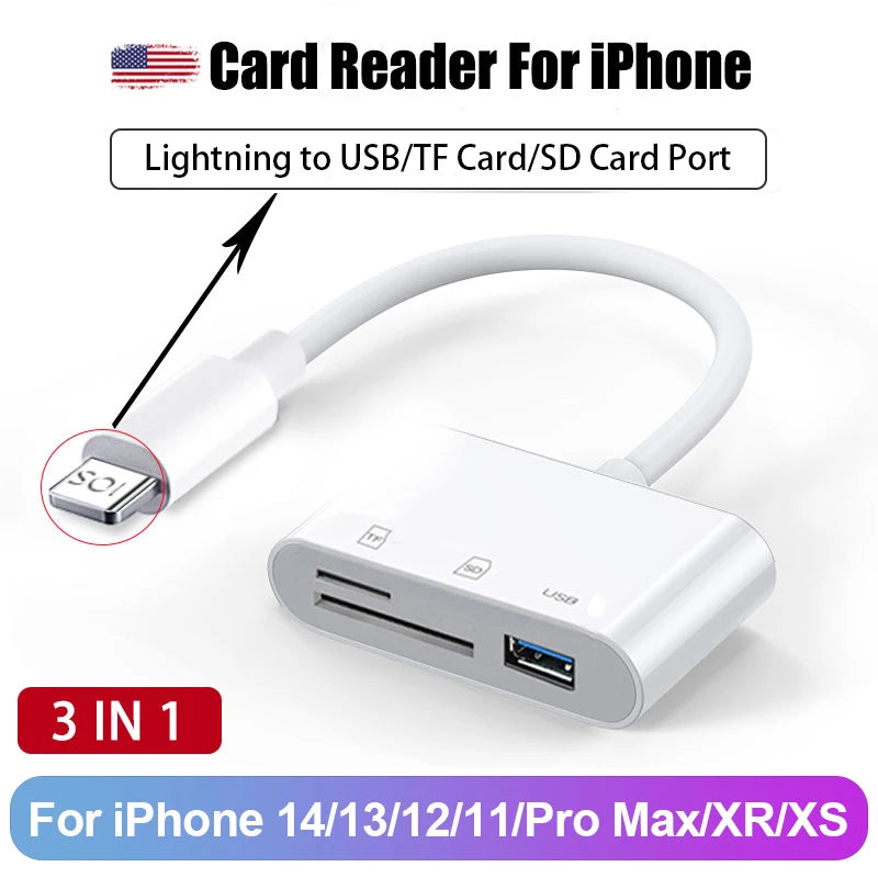8-in-1 SD Kartenleser USB Hub für iPhone & MacBook