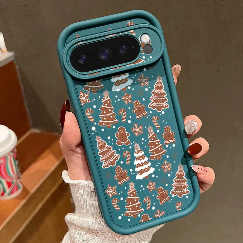 Weihnachtliche TPU-Handyhülle mit Tannenbaum für Google Pixel 10 9 8