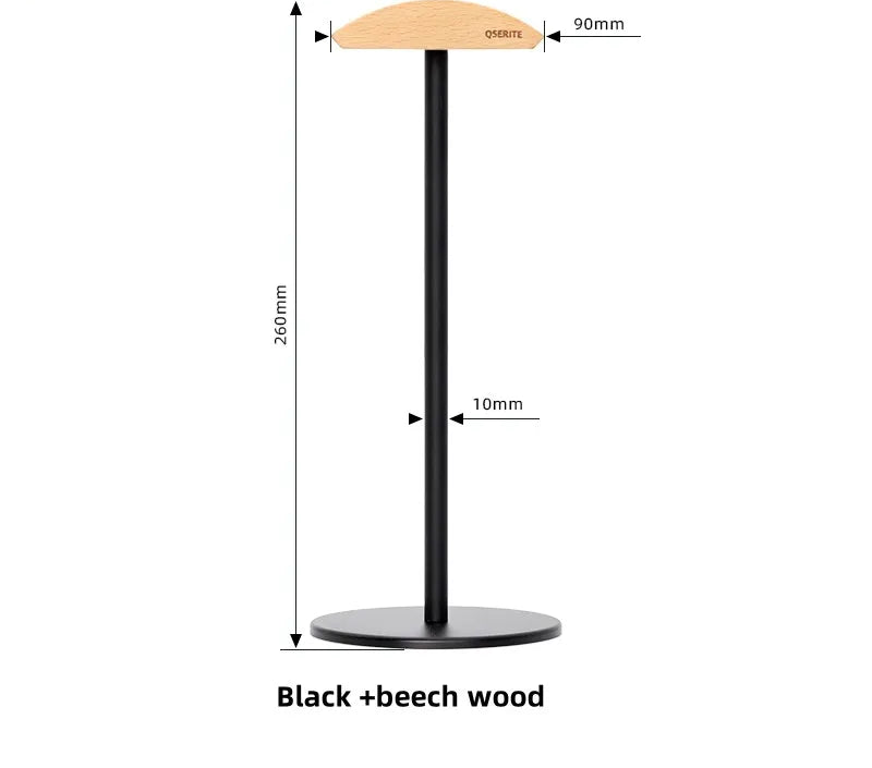 Kopfhörer Halter Walnuss Minimalistisch – Design Headset Ständer aus Holz