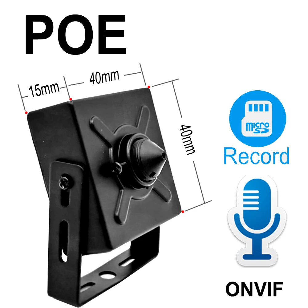 5MP 1080P POE Mini IP Kamera HD mit Micro SD