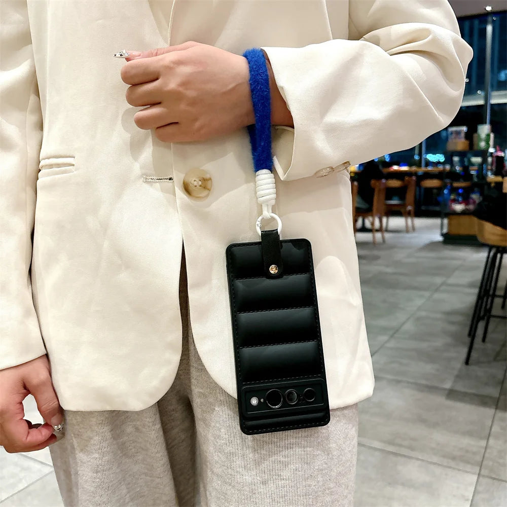 Stylish TPU case with lanyard for Pixel 8