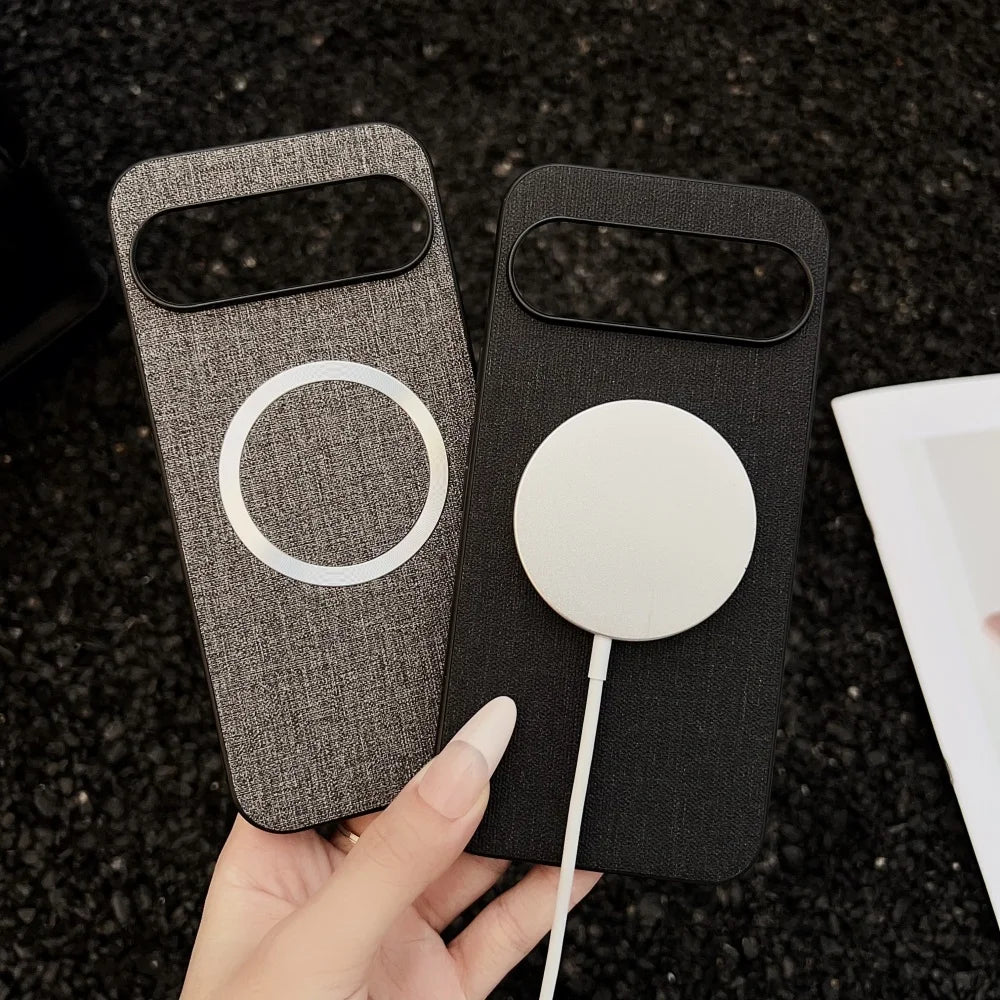 Luxuriöse Stoffhülle für Google Pixel 10 Magsafe