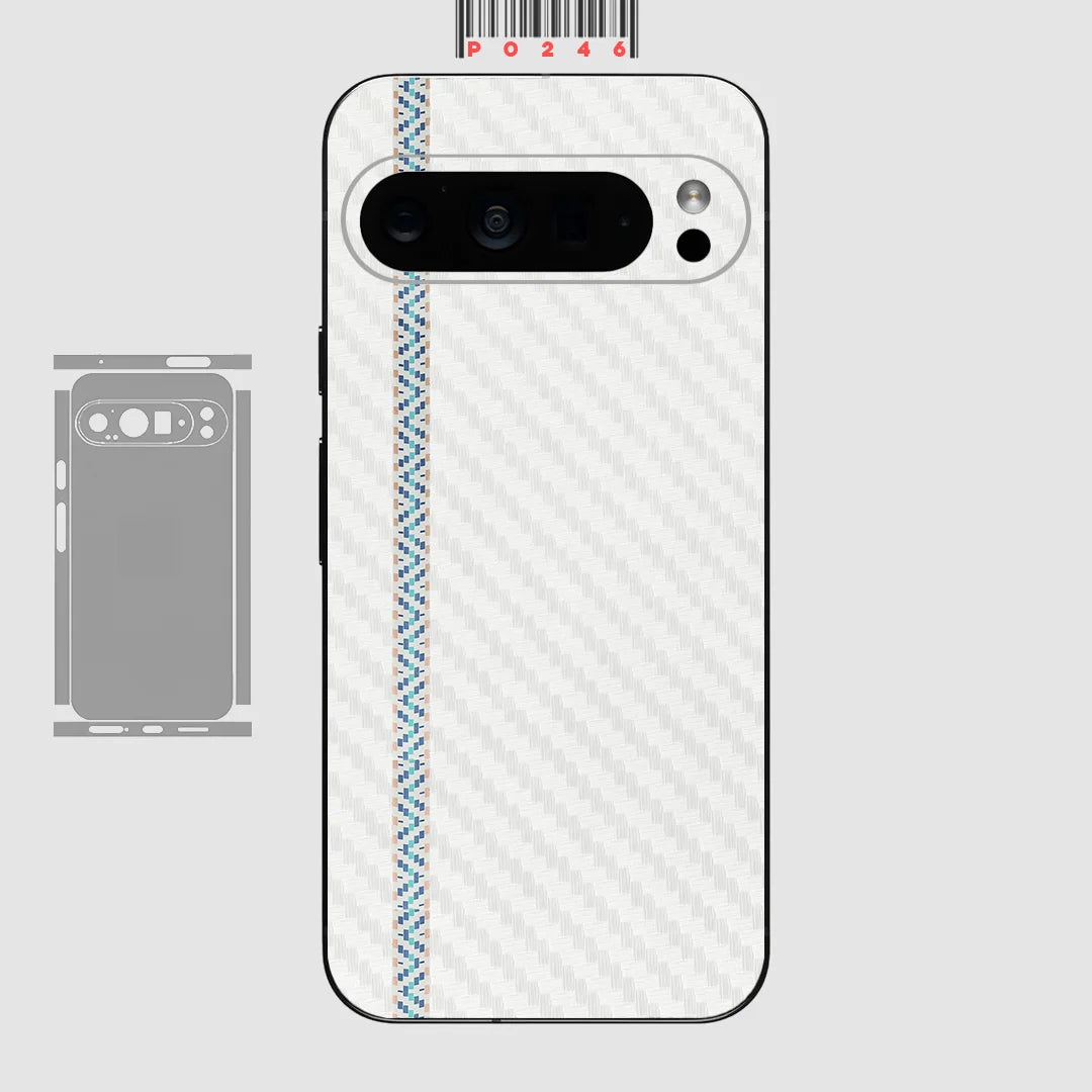 Kohlefaser Hautfolie für Pixel 9–7 Pro