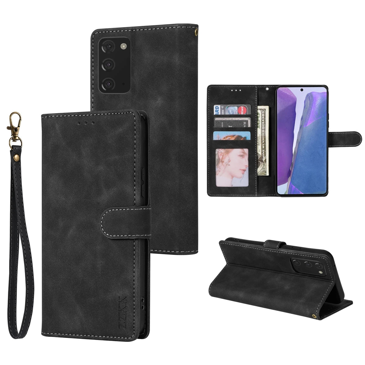 Magnetische Lederhülle für Samsung