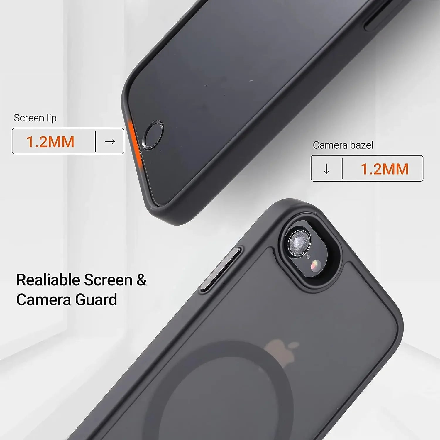 Magnetische Magsafe Hülle iPhone Schwarz