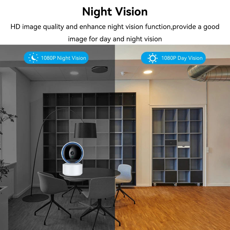 360° PTZ 5MP WiFi Überwachungskamera mit Nachtsicht