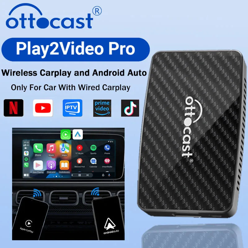 OTTOCAST Play2Video Pro Wireless CarPlay Adapter