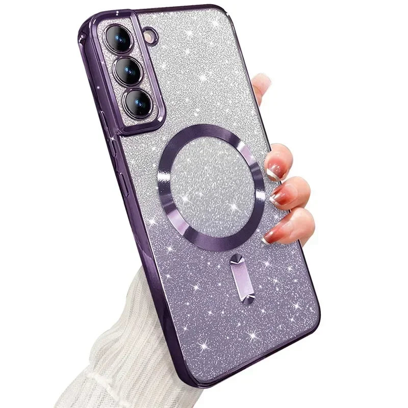 Glitzer TPU Hülle mit Farbverlauf für Galaxy S-Serie