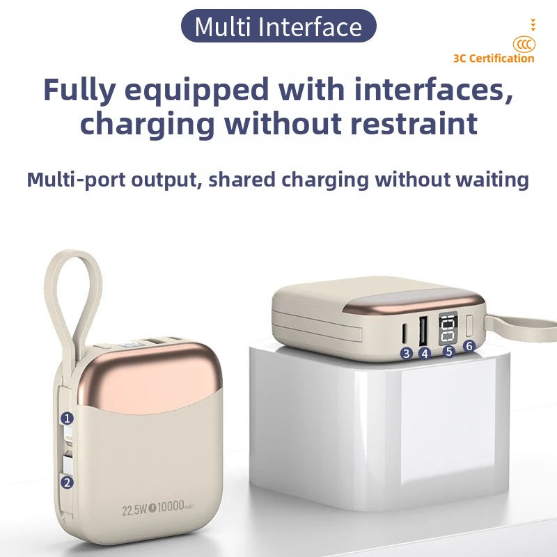 66W Mini Schnelllade-Powerbank 10000mAh