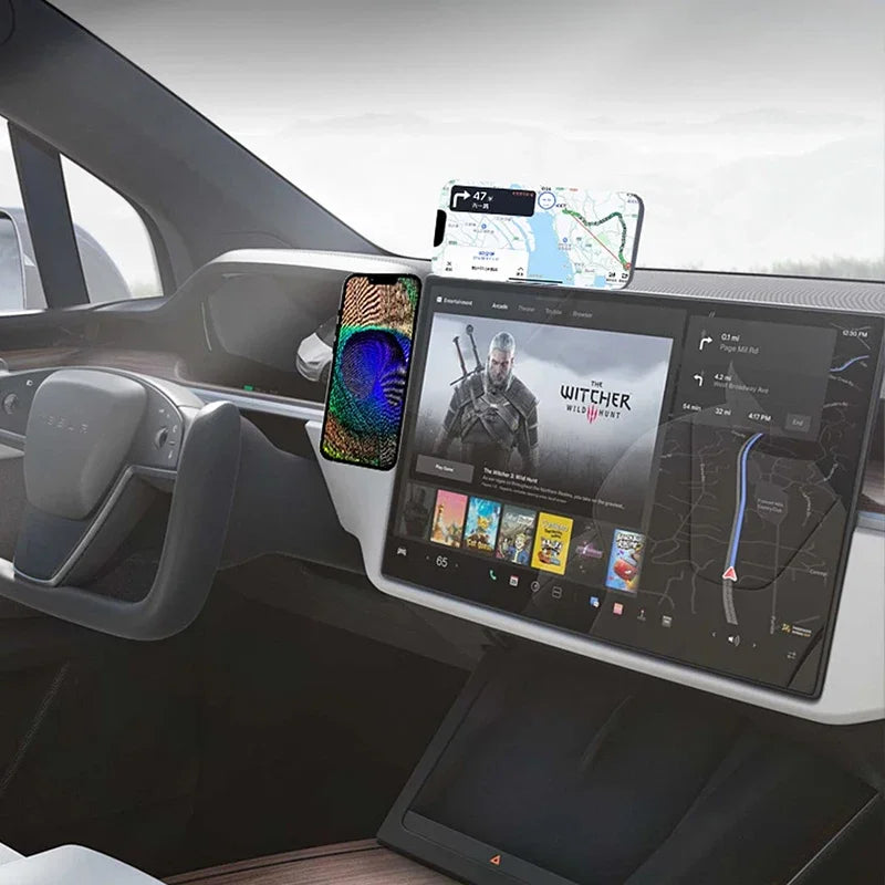 Magnetic laptop and mobile phone holder 2024