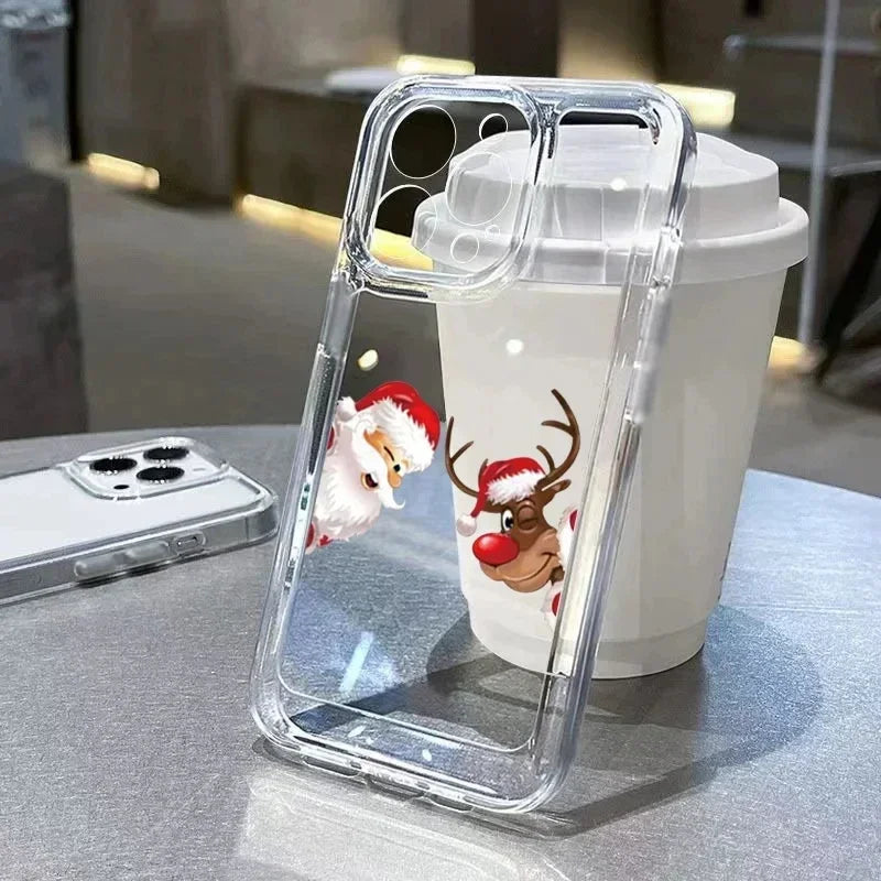 Weihnachts Schneemann Silikon Hülle für iPhone 17