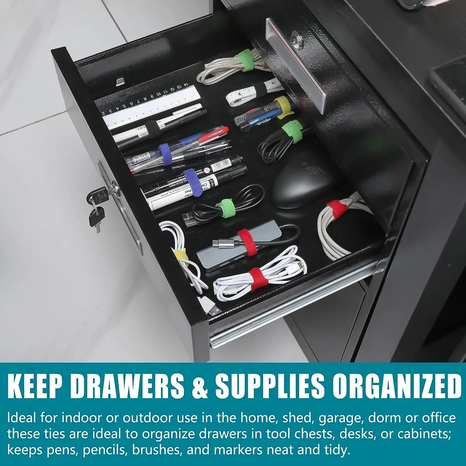 204PCS Kabel Organizer Clips für Büro Auto Zuhause