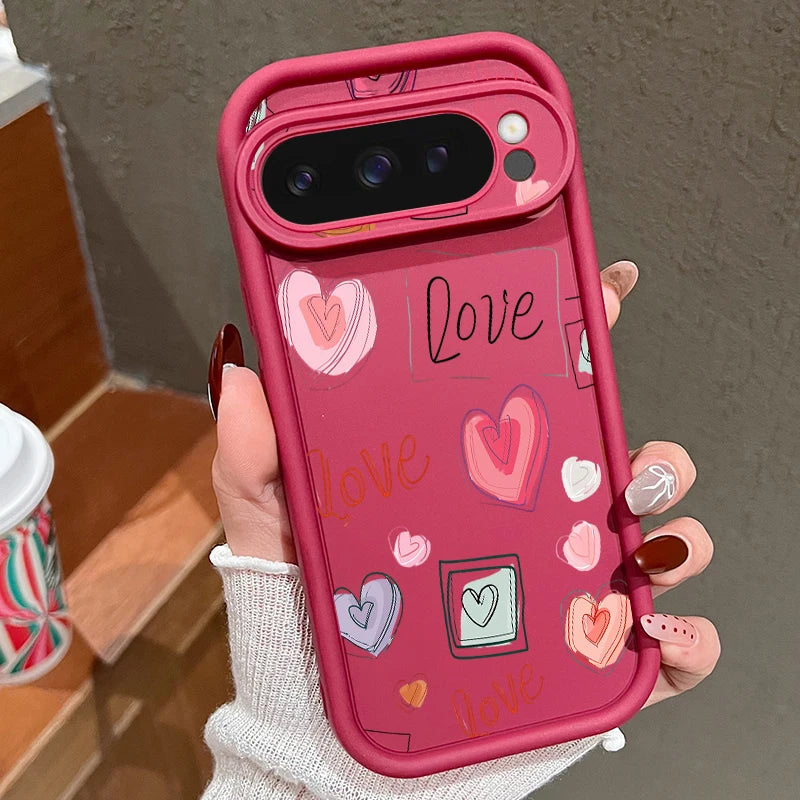 Soft Heart TPU Case for Google Pixel 9 Pro