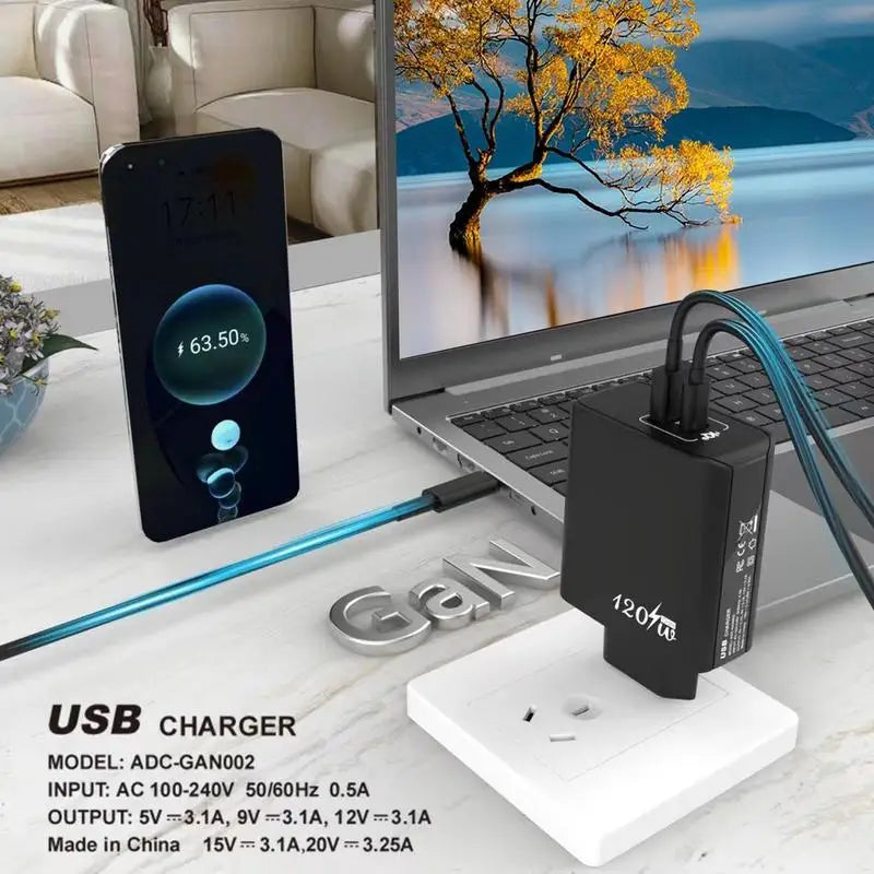 120W USB-C Schnellladegerät QC5.0
