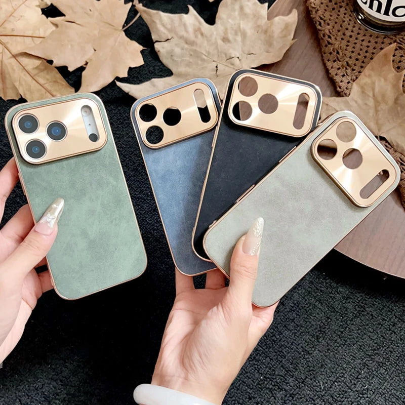 Lederstruktur Hülle für iPhone 17 Pro Max Magsafe