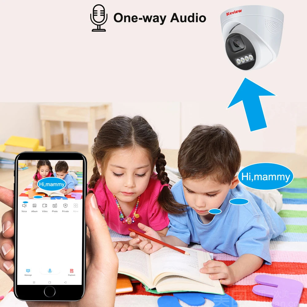 4K 8MP POE IP Kamera mit AI Farbe Nachtsicht